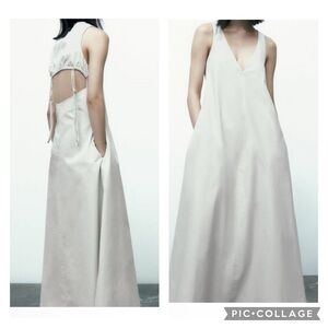 Zara Cut Out Back Lagenlook Dress
